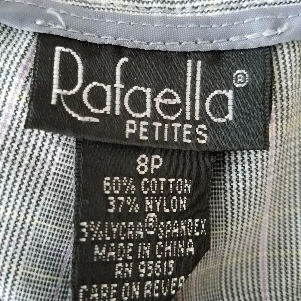 Rafaella Women's Black & White Plaid Dress Pants Size 8 – Classic Workwear